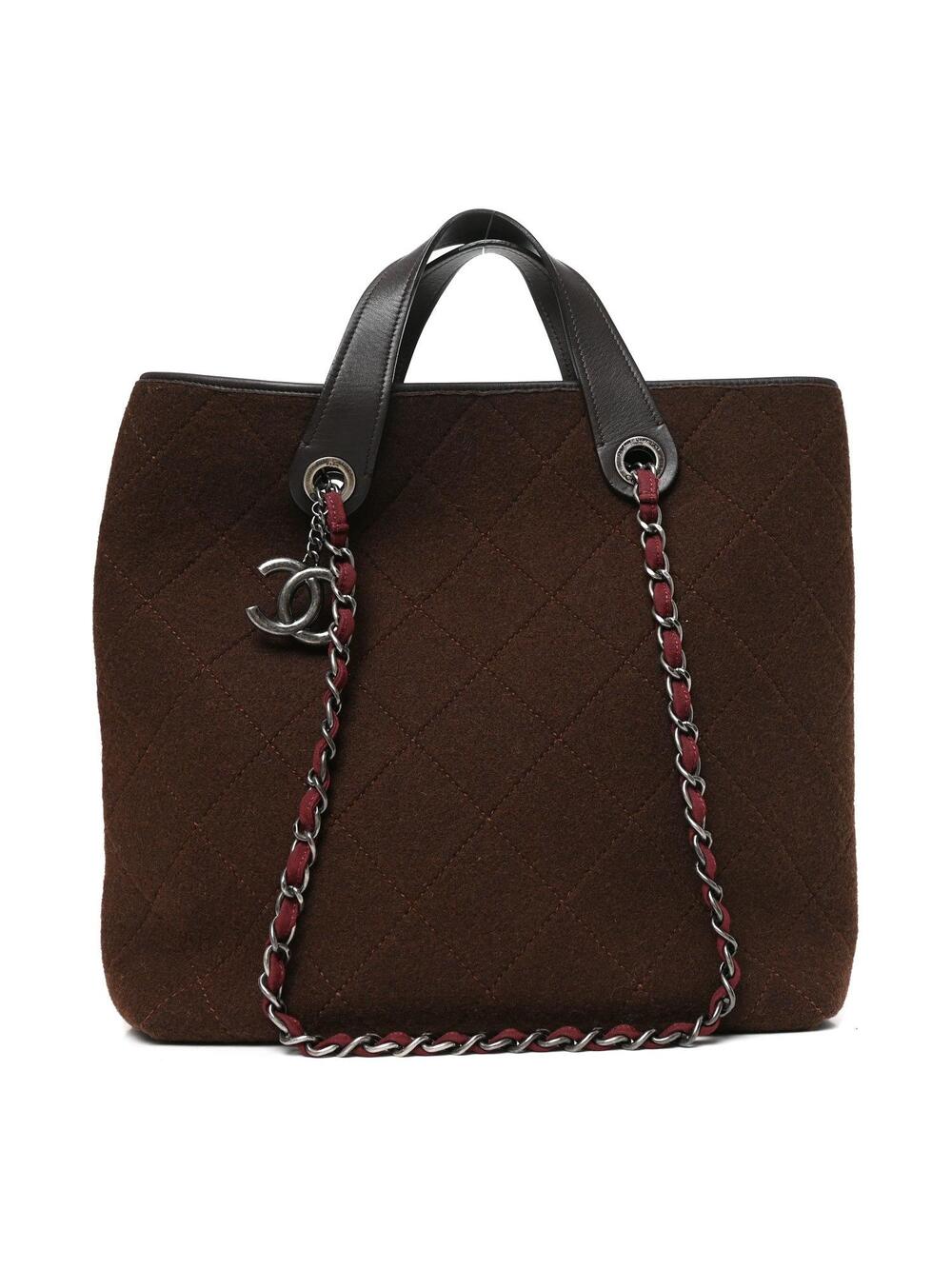 Chanel Wool Quilted Medium Shopping #375221C22B